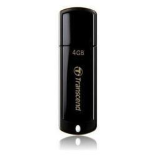 Transcend JetFlash 350 - Chiavetta USB - 4 GB - USB 2.0 - nero